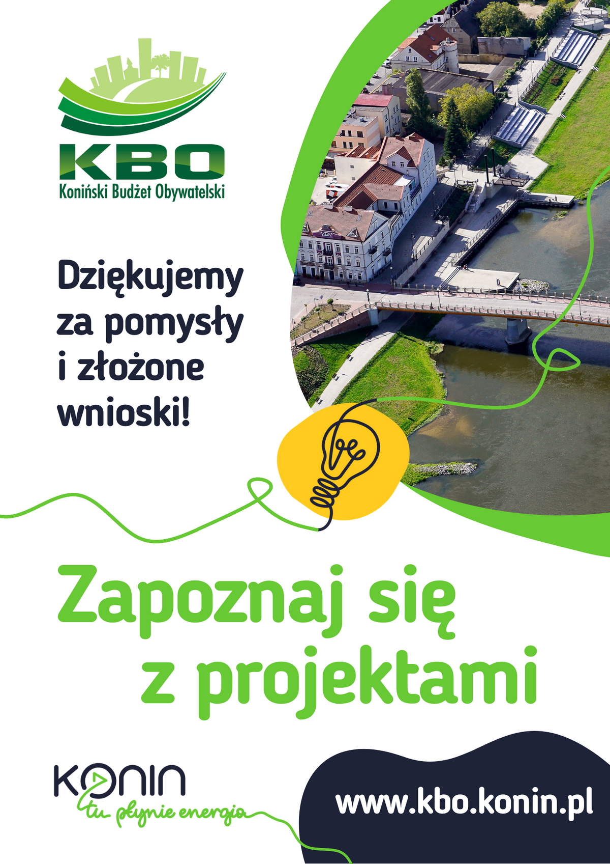 Plakat "Zapoznaj się z projektami"